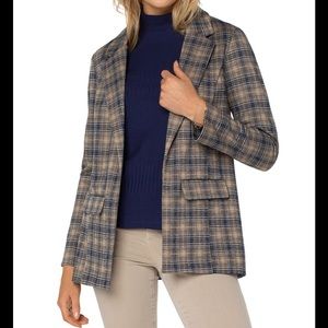Brand new with tags Liverpool Los Angeles Plaid Relaxed Blazer